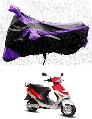 RONISH Waterproof Two Wheeler Cover for Hero(Electric E-Sprint, Purple, Black)