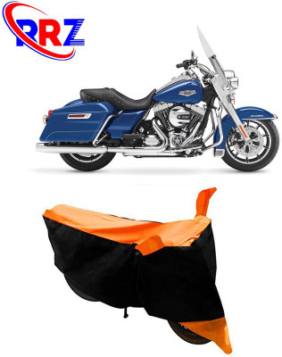 RRZ Waterproof Two Wheeler Cover for Harley Davidson(Road King, Black, Orange)