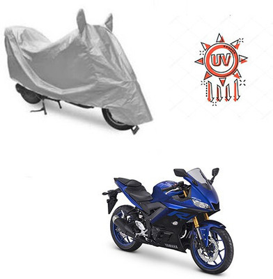 DeepShakshi AUTOMOTIVE Waterproof Two Wheeler Cover for Yamaha(YZF R25, Silver)