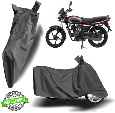 ROYAL AUTO MART Waterproof Two Wheeler Cover for Bajaj(Platina 110, Grey)