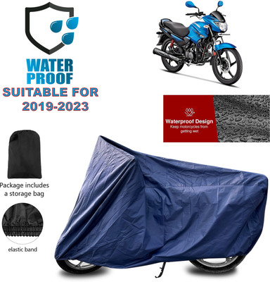 PAGORA Waterproof Two Wheeler Cover for Hero(Glamour Programmed FI BS6, Blue)