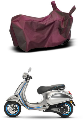 MMSSTAR Waterproof Two Wheeler Cover for Piaggio(Vespa LX, Maroon)