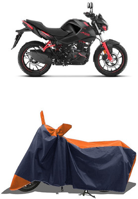 SUGASHRI Waterproof Two Wheeler Cover for Hero(Motocorp Xtreme 160 R, Orange, Blue)