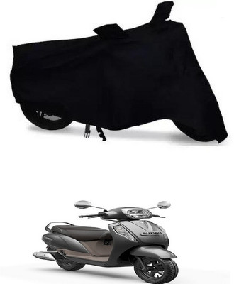 THE REAL ARV Waterproof Two Wheeler Cover for Suzuki(Burgman Street 125, Black)