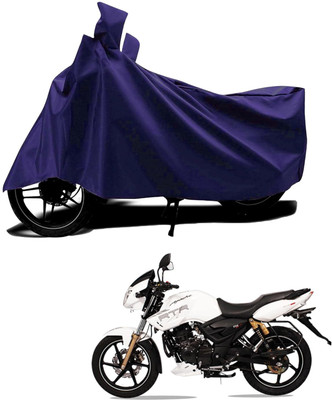 KEDIT Two Wheeler Cover for TVS(Apache RTR 160 4V, Blue)