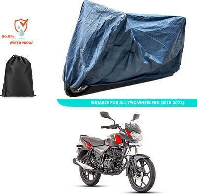 PAGORA Waterproof Two Wheeler Cover for Bajaj(Discover 110, Blue)