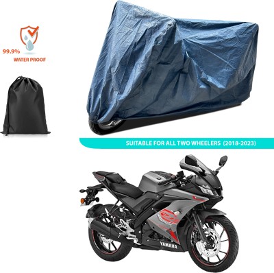 PAGORA Waterproof Two Wheeler Cover for Yamaha(YZF R15 V3.0, Blue)