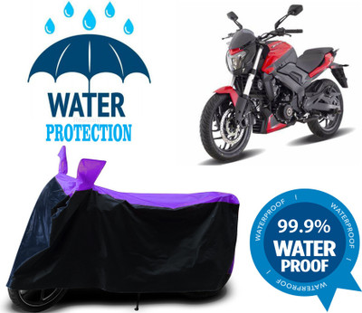 RTS COLLECTIONS Waterproof Two Wheeler Cover for Bajaj(Dominar, Multicolor)