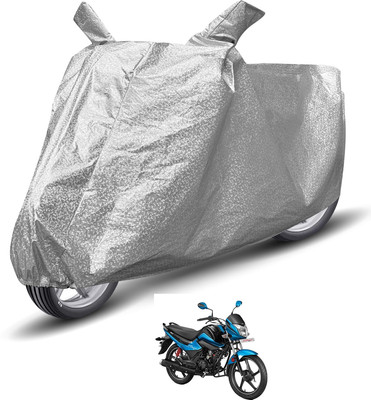 MOCKHE Waterproof Two Wheeler Cover for Hero(Splendor I Smart, Silver)