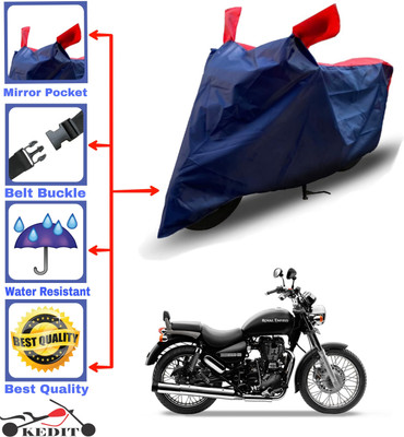 AASHTIK MART Two Wheeler Cover for Royal Enfield(Thunderbird 500, Red, Blue)