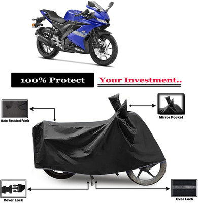 Amexride Two Wheeler Cover for Yamaha(YZF R15 S, Black)