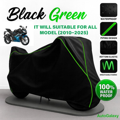 AutoGalaxy Waterproof Two Wheeler Cover for Yamaha(YZF R15 Ver 2.0, Black)