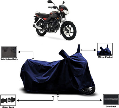 Amexride Two Wheeler Cover for Bajaj(Discover 125 DTS-i, Blue)