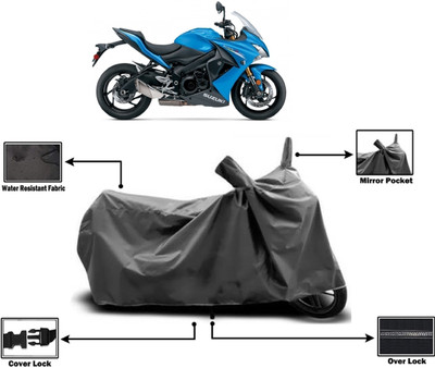 Amexride Two Wheeler Cover for Suzuki(GSX S1000F, Grey)