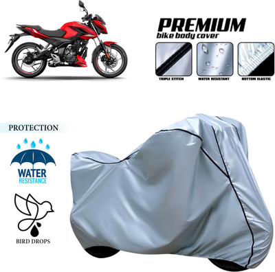 GOSHIV-car and bike accessories Waterproof Two Wheeler Cover for Bajaj(Pulsar 150 DTS-i, Silver)