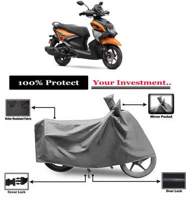 Amexride Two Wheeler Cover for Yamaha(Ray ZR BS6, Grey)