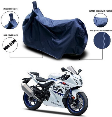 DeepShakshi AUTOMOTIVE Two Wheeler Cover for Suzuki(GSX R1000, Blue)