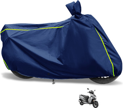 Euro Care Waterproof Two Wheeler Cover for Honda(Dio, Blue)