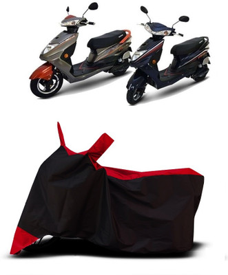 VESMEI Two Wheeler Cover for Ampere(Reo Elite BS6, Red)