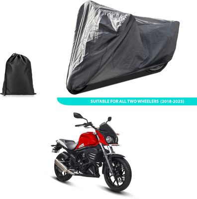 PAGORA Two Wheeler Cover for Mahindra(Mojo UT 300, Grey)