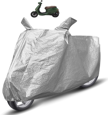Auto Hub Waterproof Two Wheeler Cover for Ola(Silver)