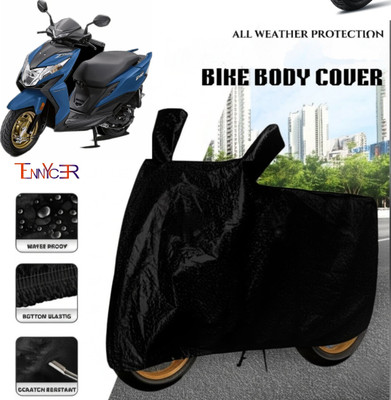 TENNYCER Waterproof Two Wheeler Cover for Honda(Dio, Black)