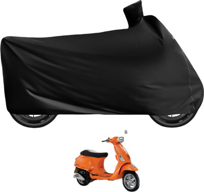 Auto Hub Waterproof Two Wheeler Cover for Vespa(Vespa SXL, Black)