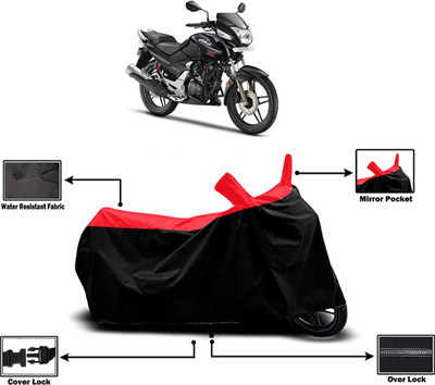 Amexride Two Wheeler Cover for Hero(CBZ TYPE 1, Red)