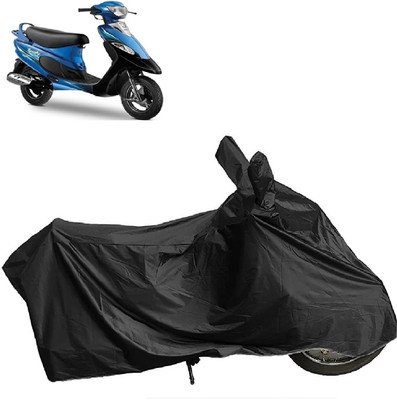 DIGGU Two Wheeler Cover for TVS(Scooty Pep+, Black)