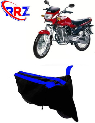 RRZ Waterproof Two Wheeler Cover for Hero(Ambition, Black, Blue)
