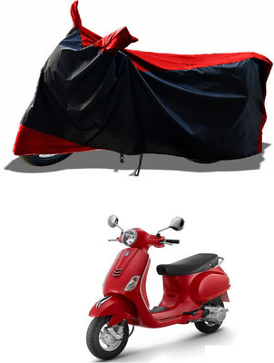 DeepShakshi AUTOMOTIVE Waterproof Two Wheeler Cover for Vespa(Urban Club, Red)