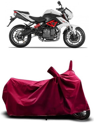 Coxtor Waterproof Two Wheeler Cover for Benelli(TNT 600i, Maroon)