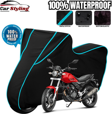 Car Styling Waterproof Two Wheeler Cover for Hero(Xpulse 200T, Black, Blue)
