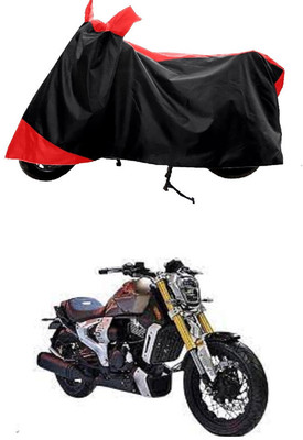 GROFATIK Two Wheeler Cover for TVS(Zeppelin BS6, Red)