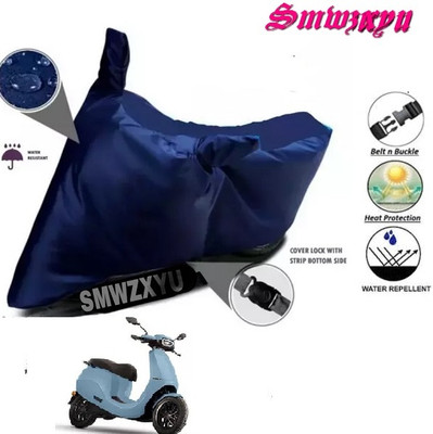 smwzxyu Waterproof Two Wheeler Cover for Ola(Electric Scooter, Blue)