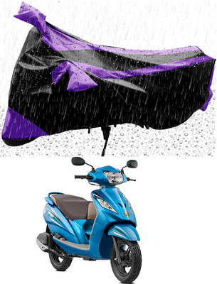 MWBB Waterproof Two Wheeler Cover for TVS(Wego, Black)