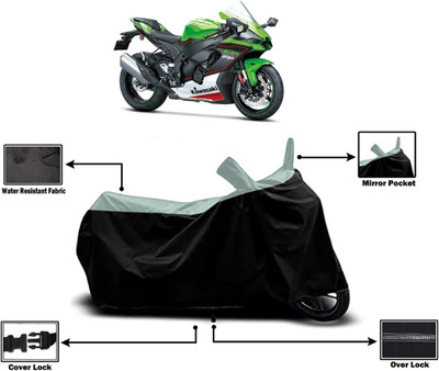 Amexride Two Wheeler Cover for Kawasaki(Ninja ZX 10R, Multicolor)