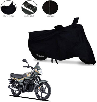 CoverXpert Two Wheeler Cover for Bajaj(CT100, Black)