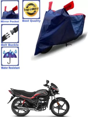 RONISH Waterproof Two Wheeler Cover for Hero(Passion Plus, Blue, Red)