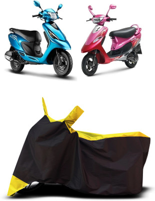 VESMEI Two Wheeler Cover for TVS(Pep Plus BS6, Yellow)