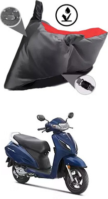 RRZ Two Wheeler Cover for Honda(Activa 4G, Grey, Red)
