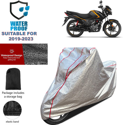 PAGORA Waterproof Two Wheeler Cover for Hero(Glamour FI, Silver)