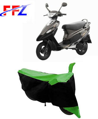 FFZ Two Wheeler Cover for TVS(Scooty Pep+, Black, Green)