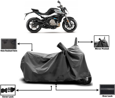 Amexride Two Wheeler Cover for CFMoto(650 NK BS6, Grey)
