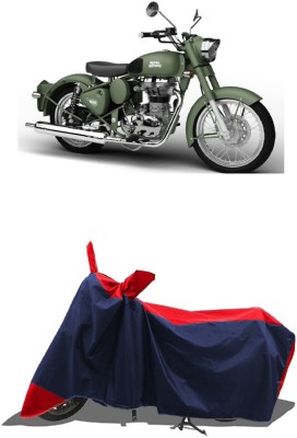 SUGASHRI Waterproof Two Wheeler Cover for Royal Enfield(Battle Green, Red, Blue)