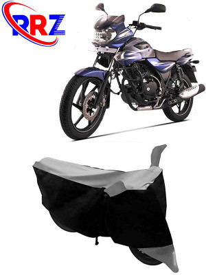 RRZ Waterproof Two Wheeler Cover for Bajaj(Discover 135, Black, Grey)
