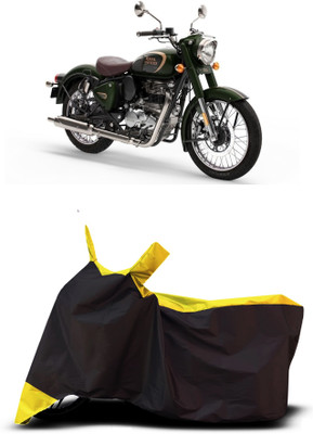 VESMEI Two Wheeler Cover for Royal Enfield(350, Yellow)