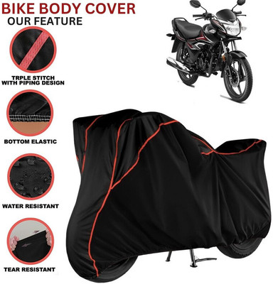 kerwa Waterproof Two Wheeler Cover for Honda(Shine, Black, Red)
