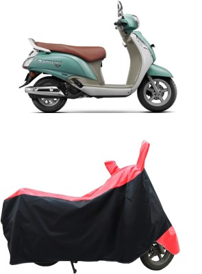 Coxtor Waterproof Two Wheeler Cover for Suzuki(Access 125, Red)