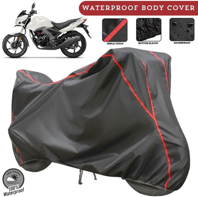 MADAFIYA Two Wheeler Cover for Honda(CB Unicorn 150, Grey, Red)